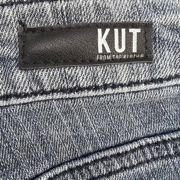 Kut from the Kloth Women's Blue The Madeline Boyfriend Shorts Size 4 Distressed - Picture 7 of 16